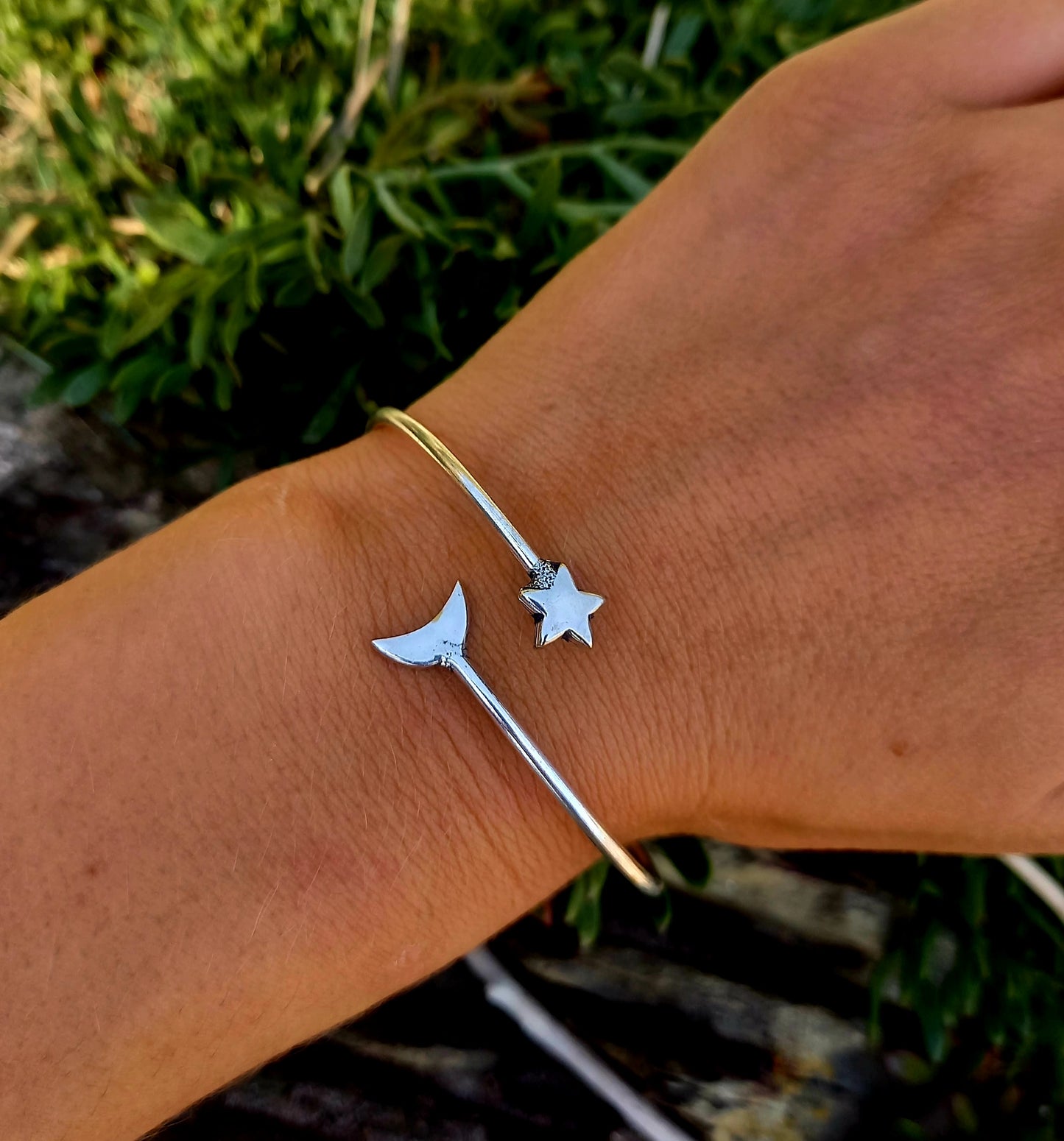 Moon faceing Star Bracelet
