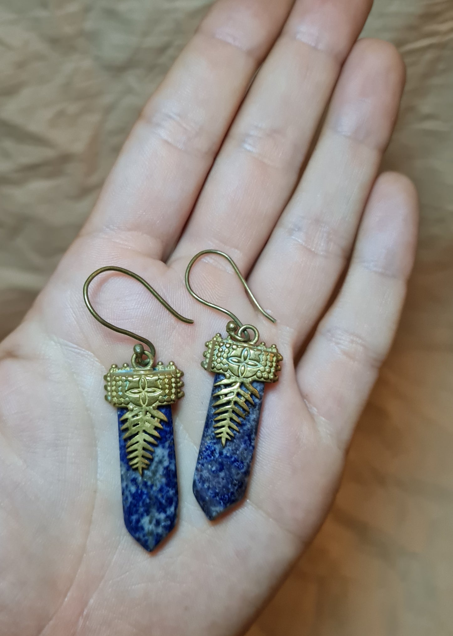 Crystal Fern Earrings