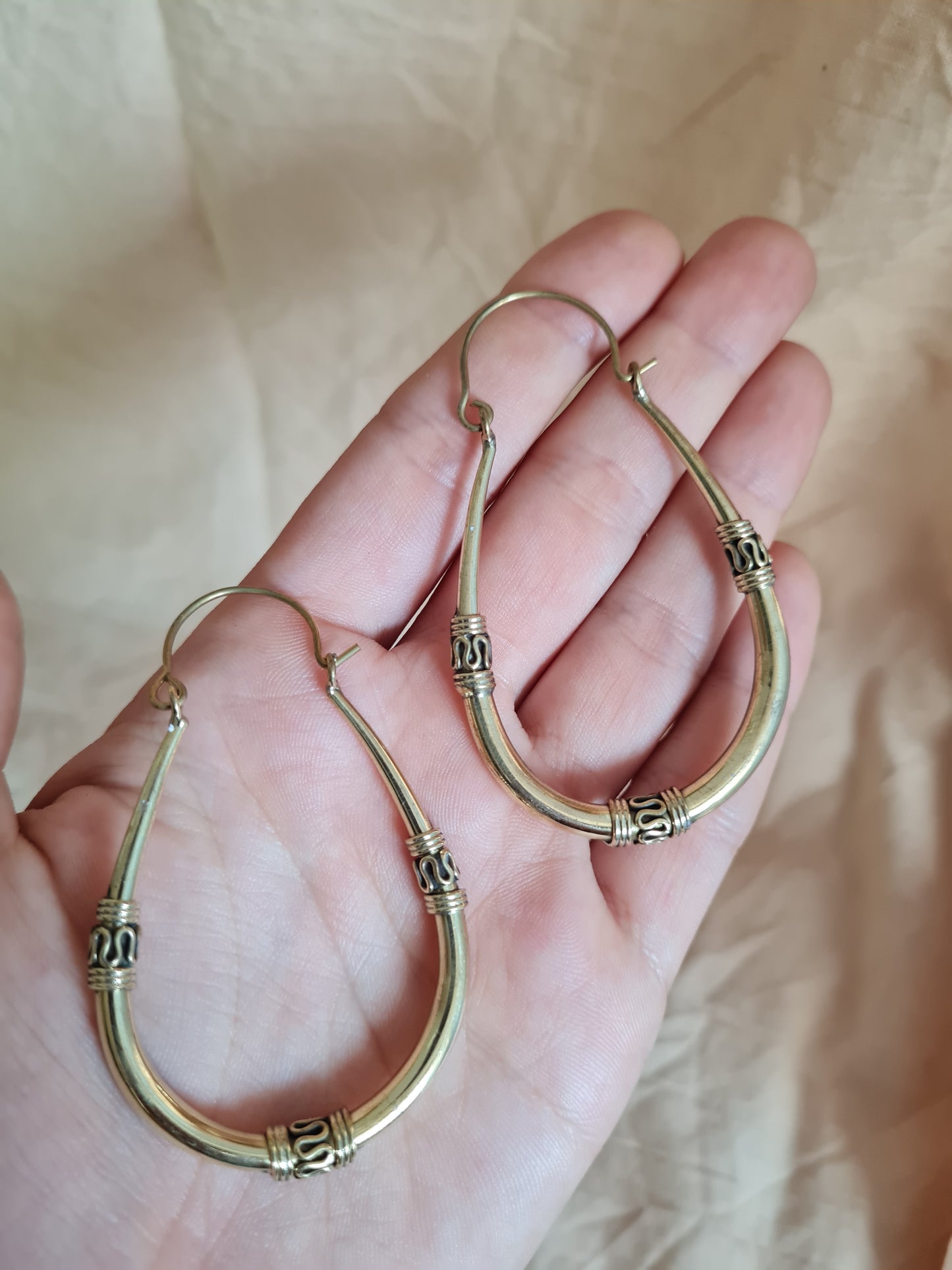 teardrop Hoops Earrings