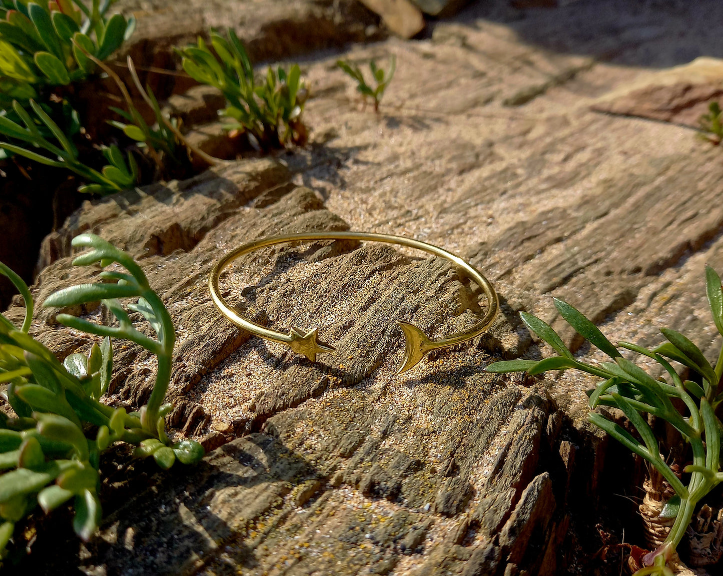 Moon faceing Star Bracelet