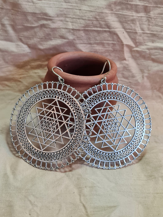 Sri Yantra Earrings
