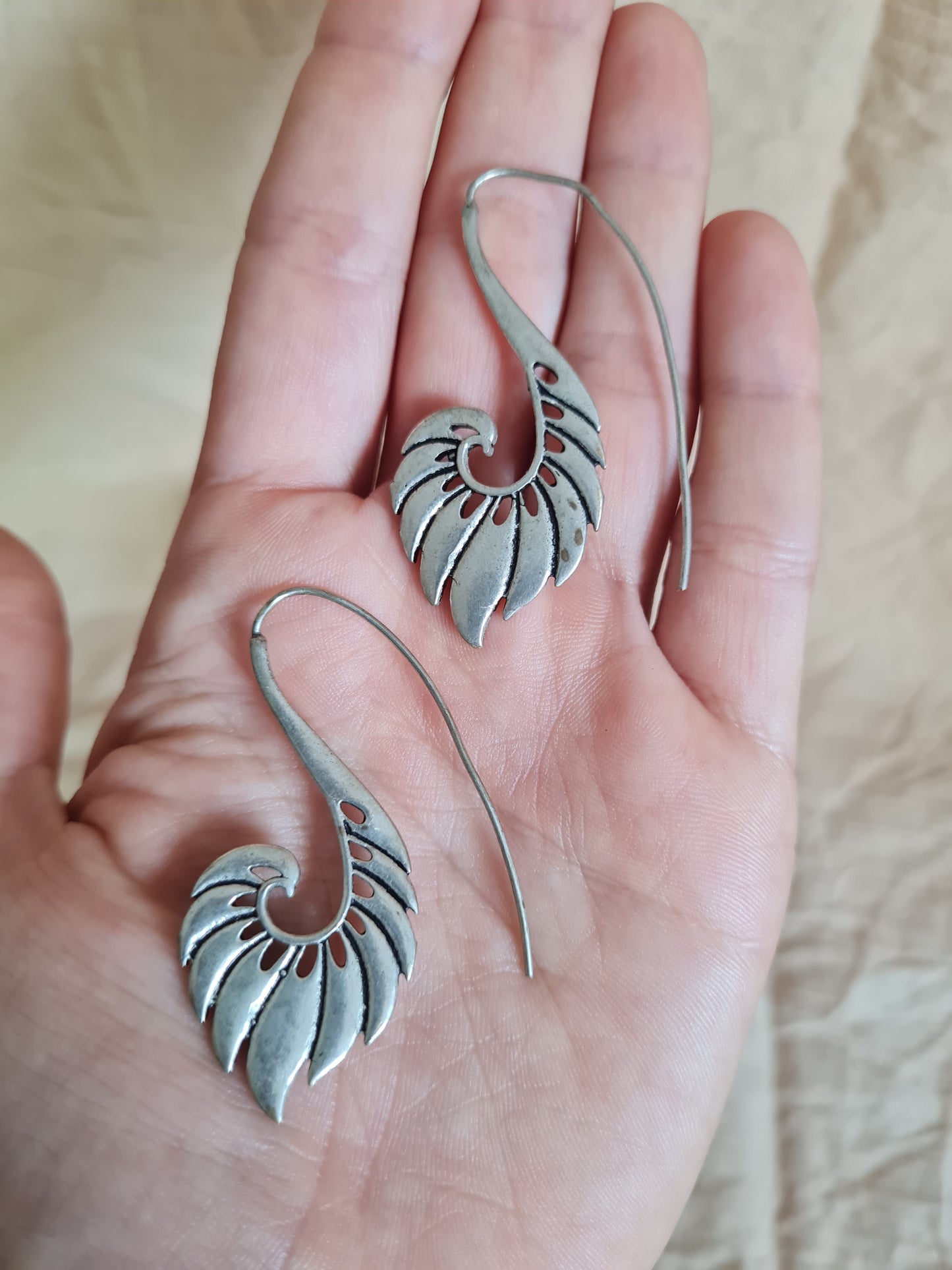 Silver Plume Earrings