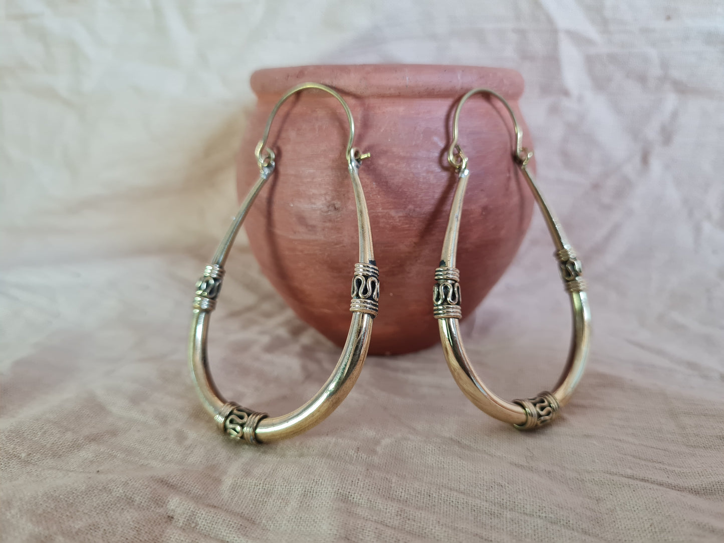teardrop Hoops Earrings