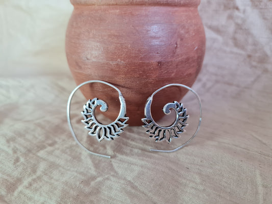 Flaming lotus Earrings